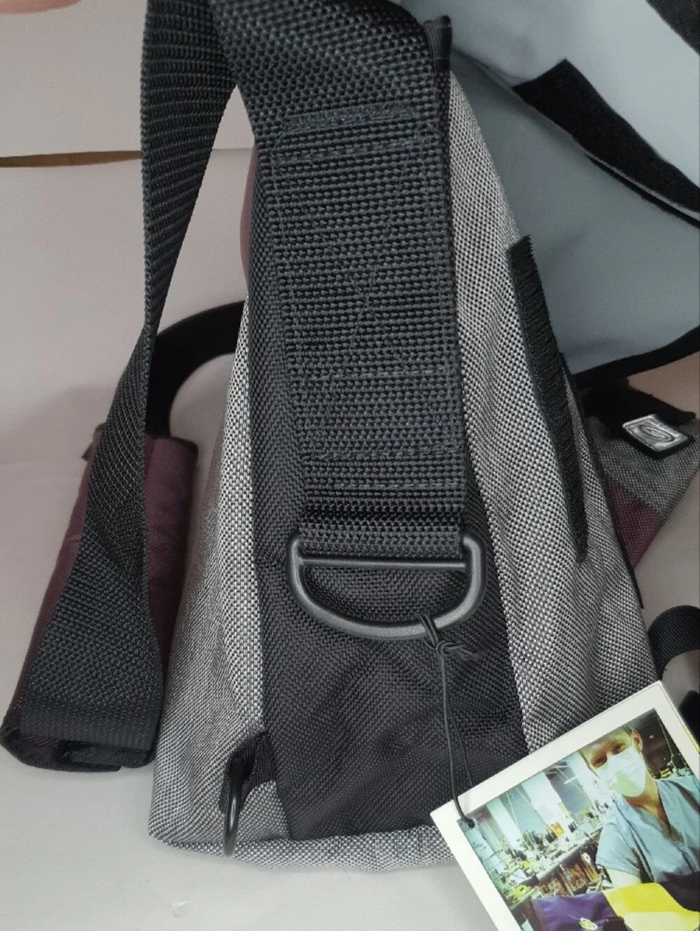 Limited Edition Timbuk2 Gray/Maroon Medium Messenger Bag